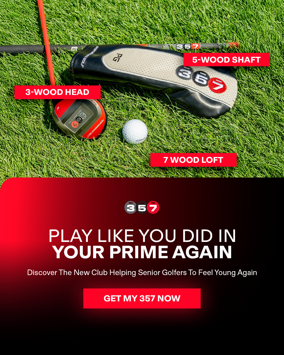 Performance Golf Facebook ad