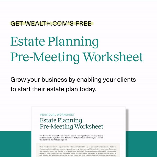 Wealth.com Facebook ad: Get Your Free Resource