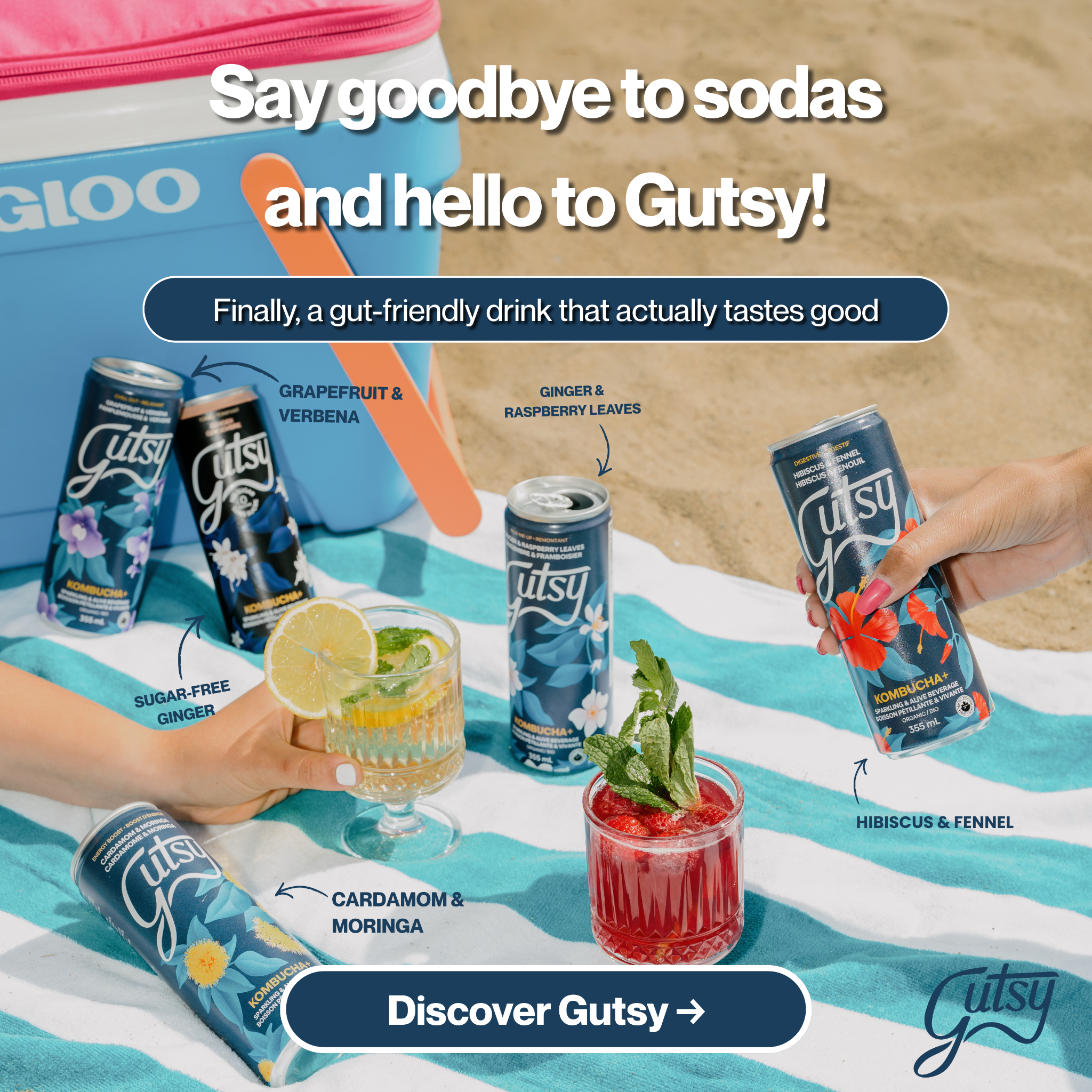 Gutsy Drinks Facebook ad