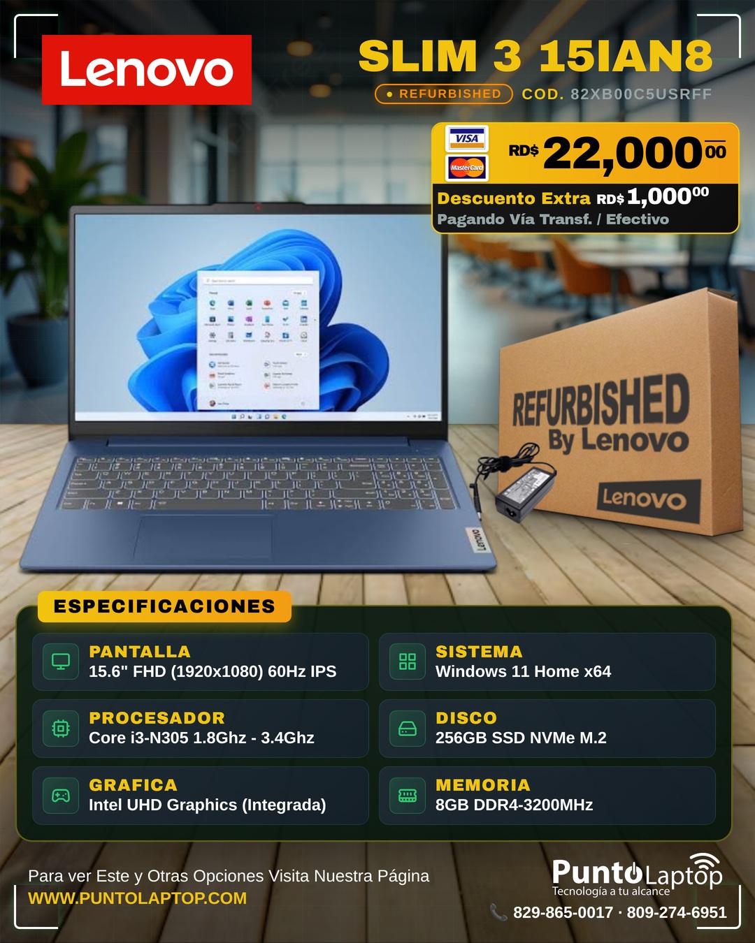Puntolaptoprd Facebook ad: Las laptops que necesitas para trabajar, estudiar o…