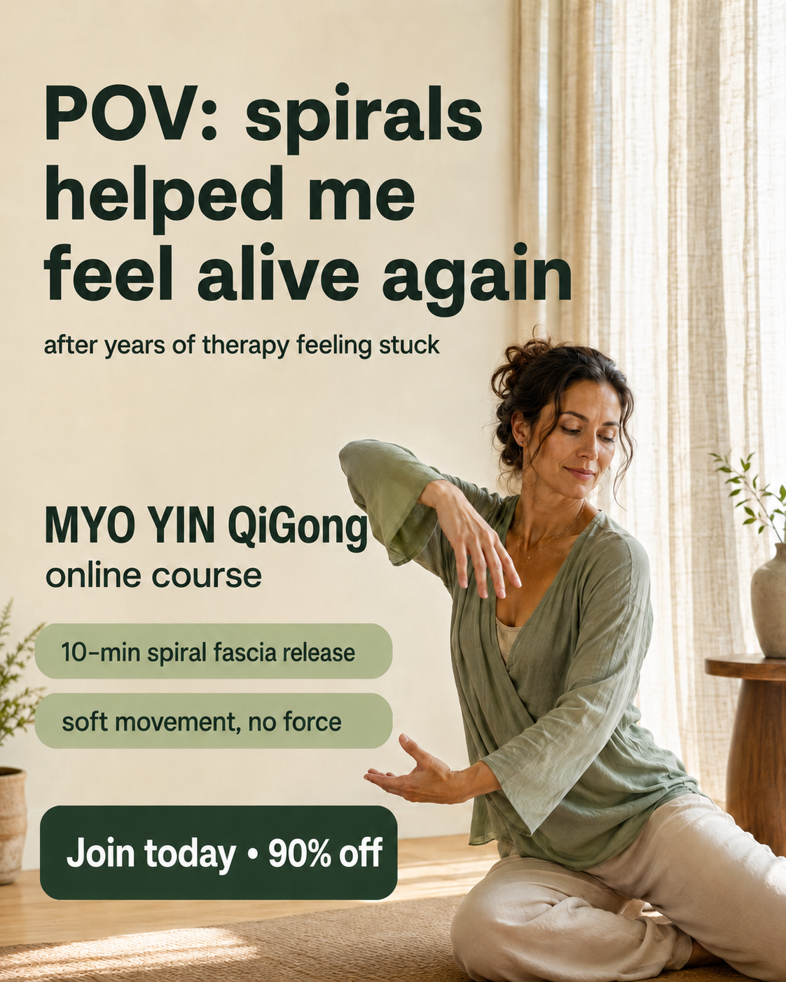 Newmindstart Body Facebook ad: MYO YIN QiGong