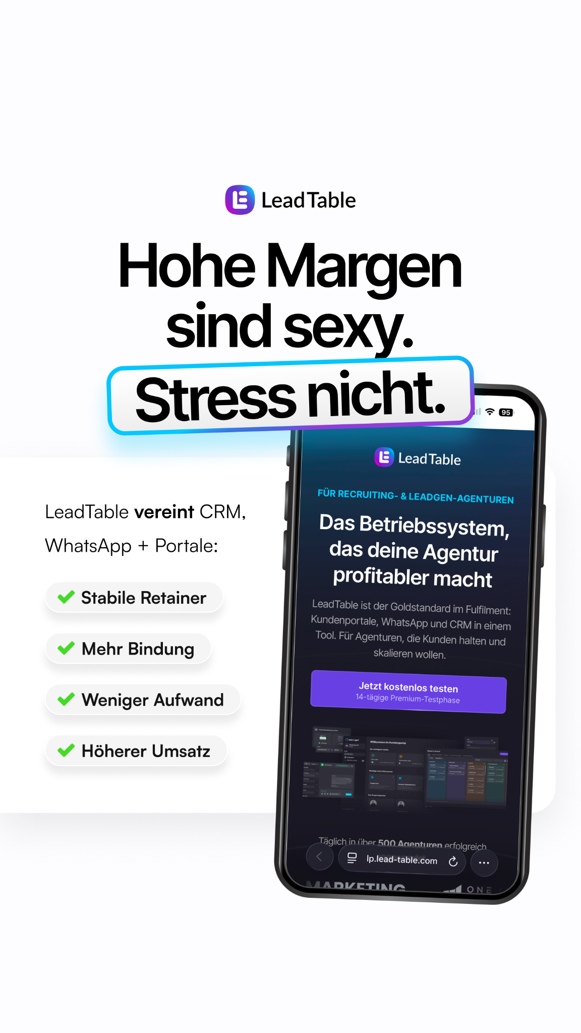 LeadTable - Agentursoftware Facebook ad