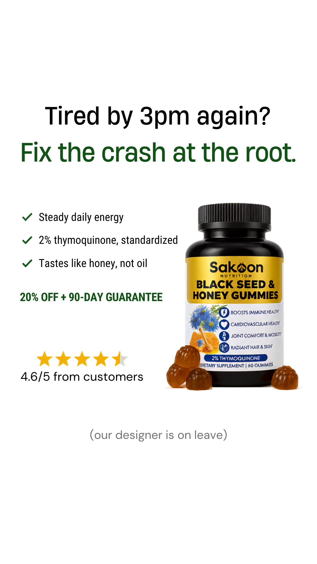 Sakoonnutrition Facebook ad