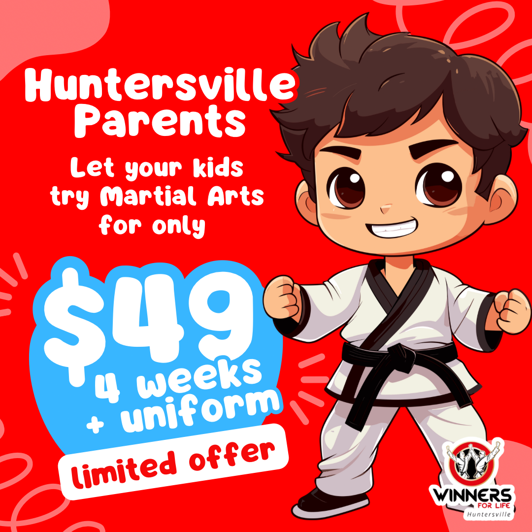 Winners For Life Martial Arts Huntersville Facebook ad
