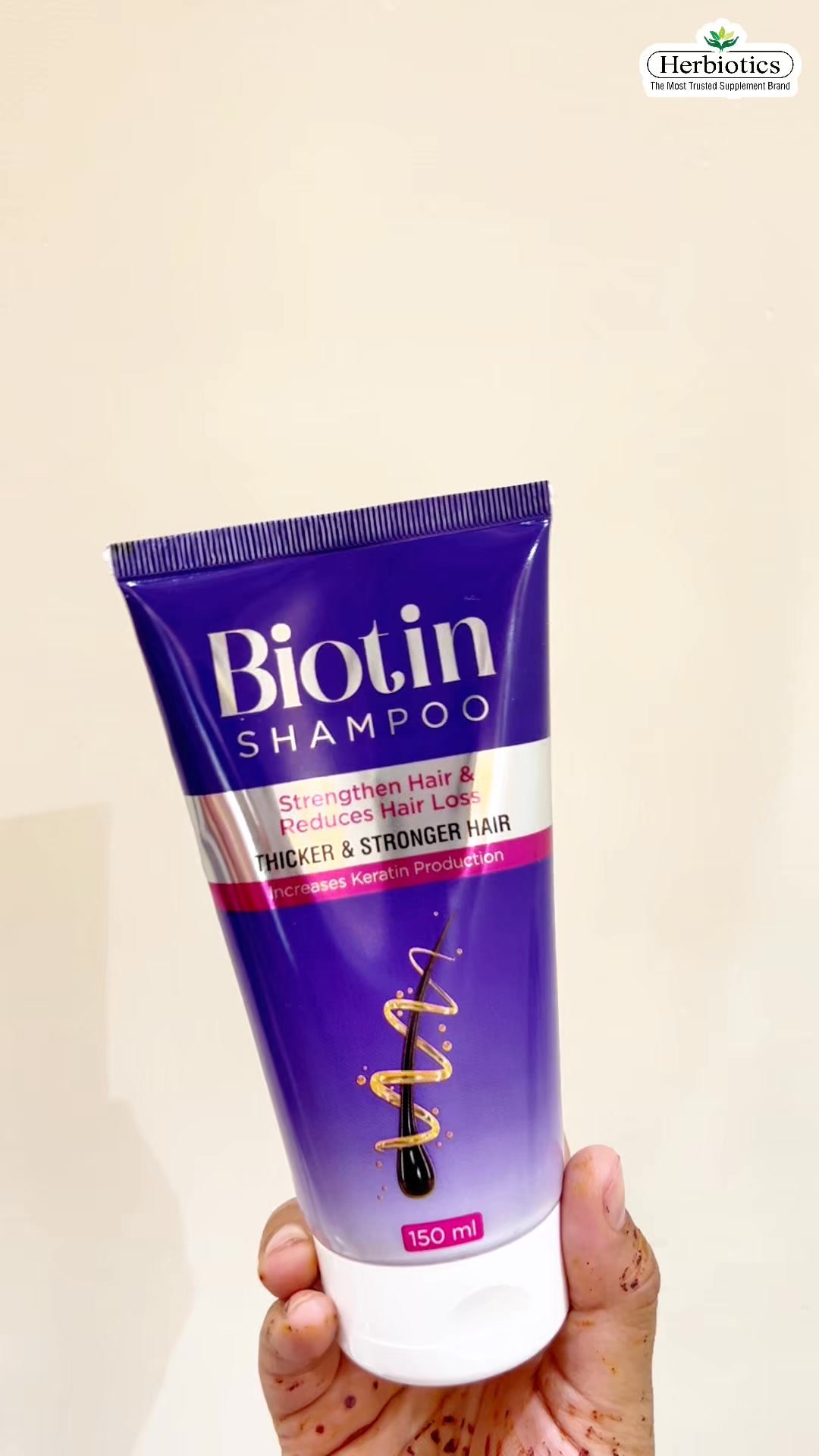 Herbiotics Health Care Facebook ad: Get Free Biotin Shampoo