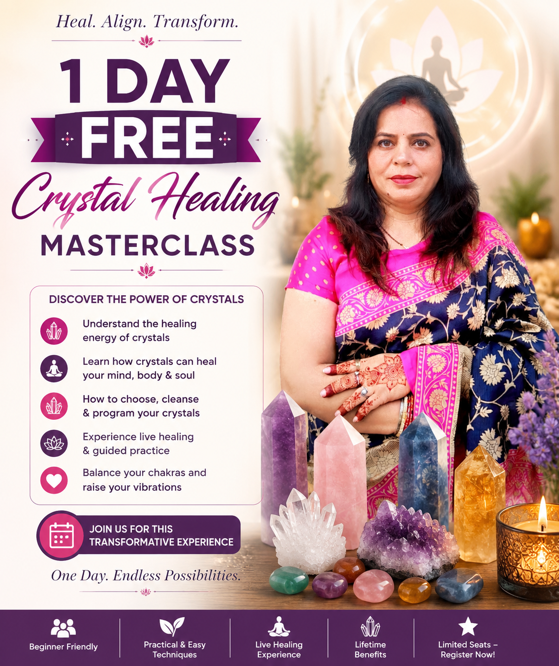 Occult Gyaanshala Facebook ad: Free Crystal Healing Masterclass