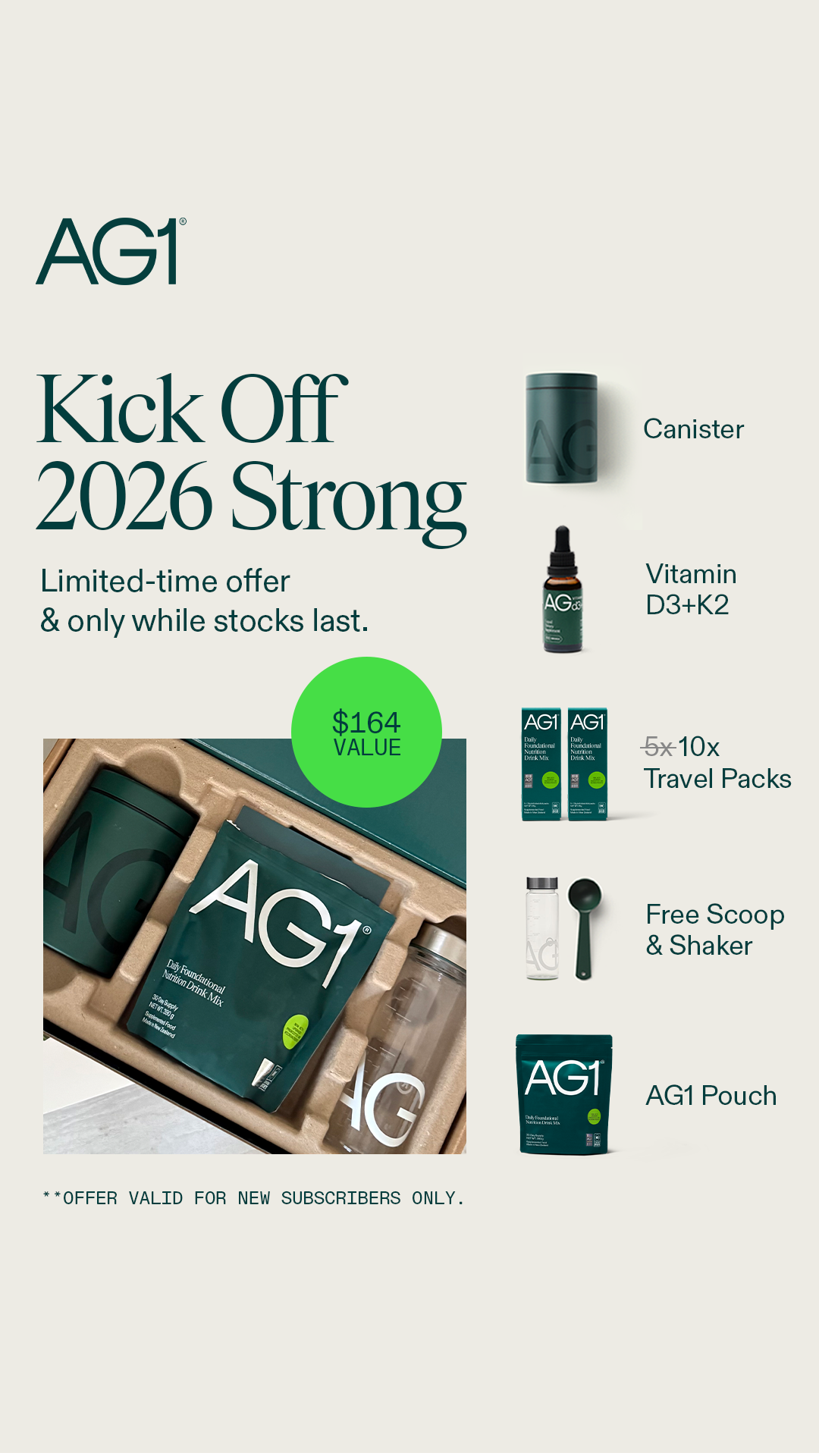AG1 by Athletic Greens Facebook ad
