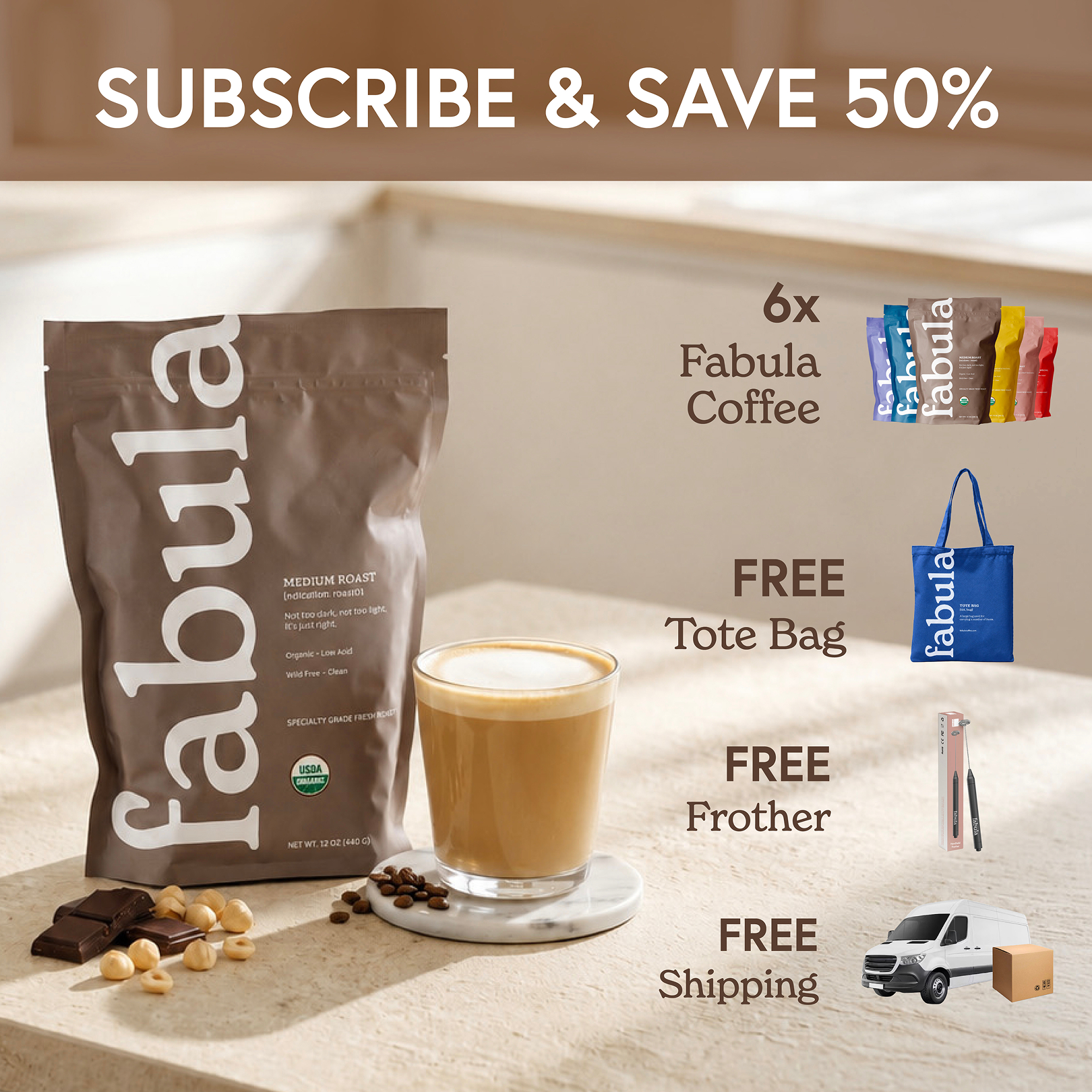 Fabula Coffee Facebook ad