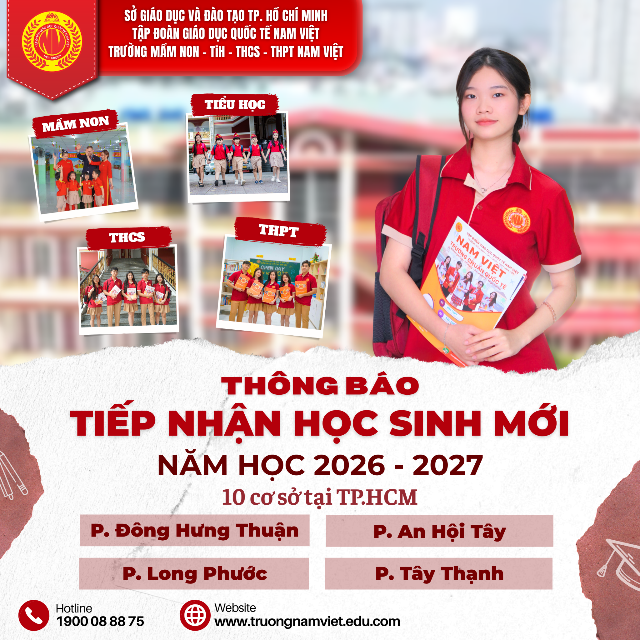 Trường Tiểu Học - THCS - THPT Nam Việt Facebook ad