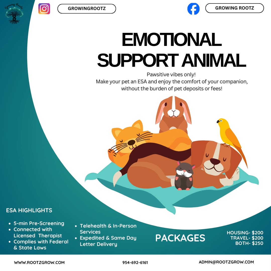Growing Rootz Facebook ad: FLORIDA RESIDENTS Paws for a moment.