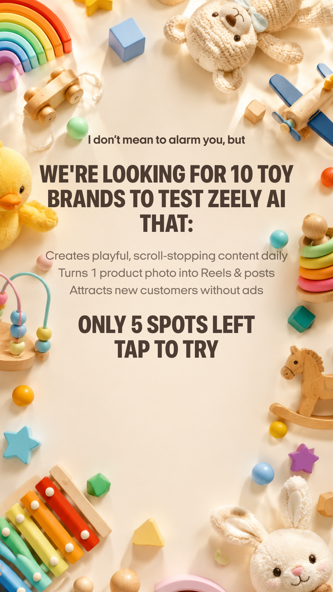 Zeely: AI-Powered Organic Growth Facebook ad: Reach your goal in 3 months with AI!