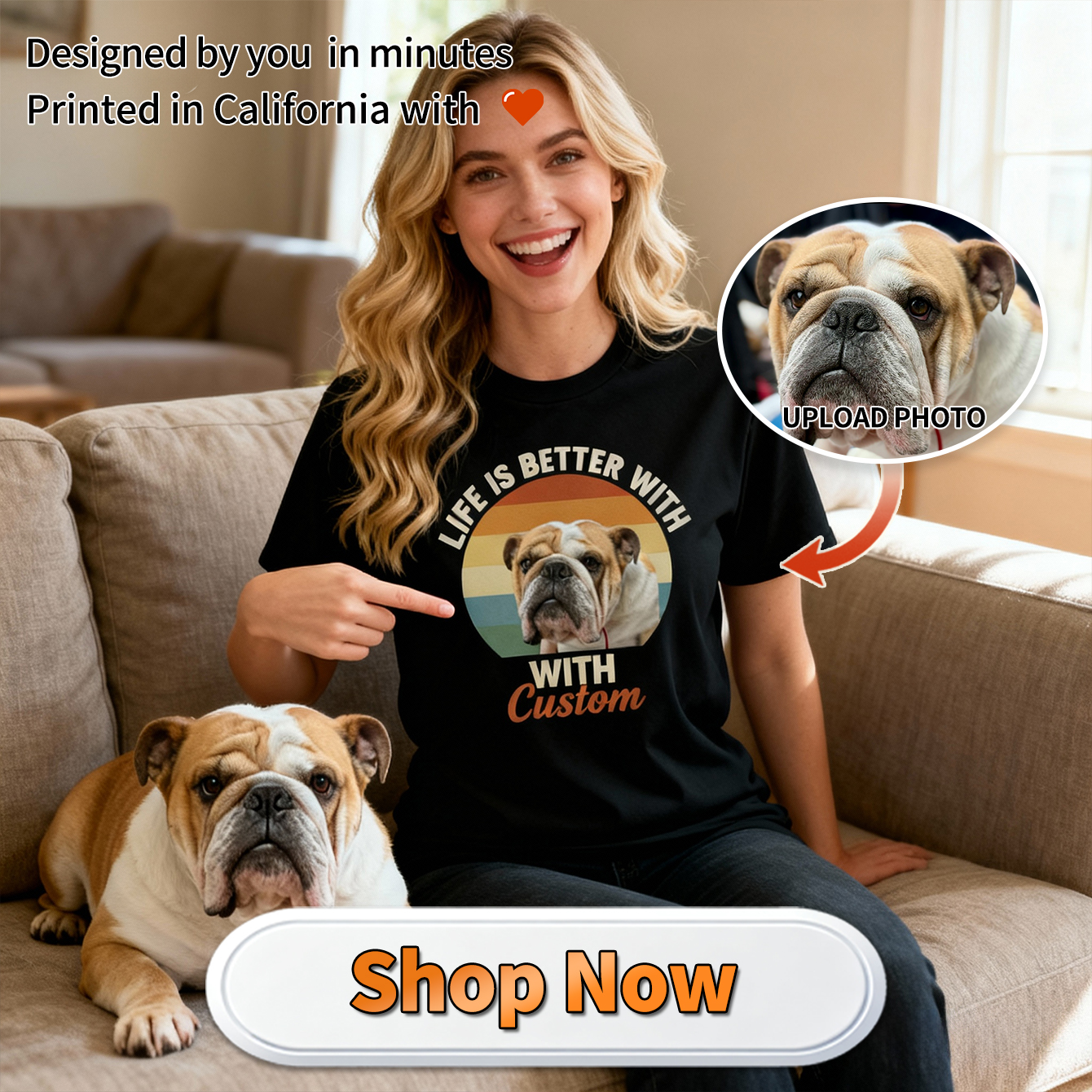 Teediy Facebook ad: Proud pet mom moment!