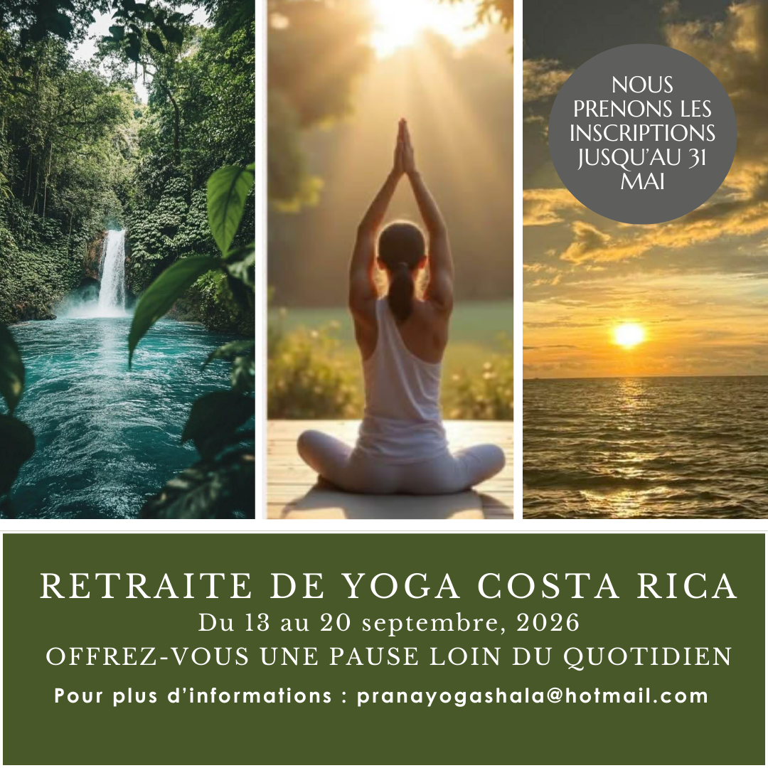 Prana Yoga Shala Facebook ad: Retraite de yoga au Costa Rica - Yoga Retreat in Costa Rica