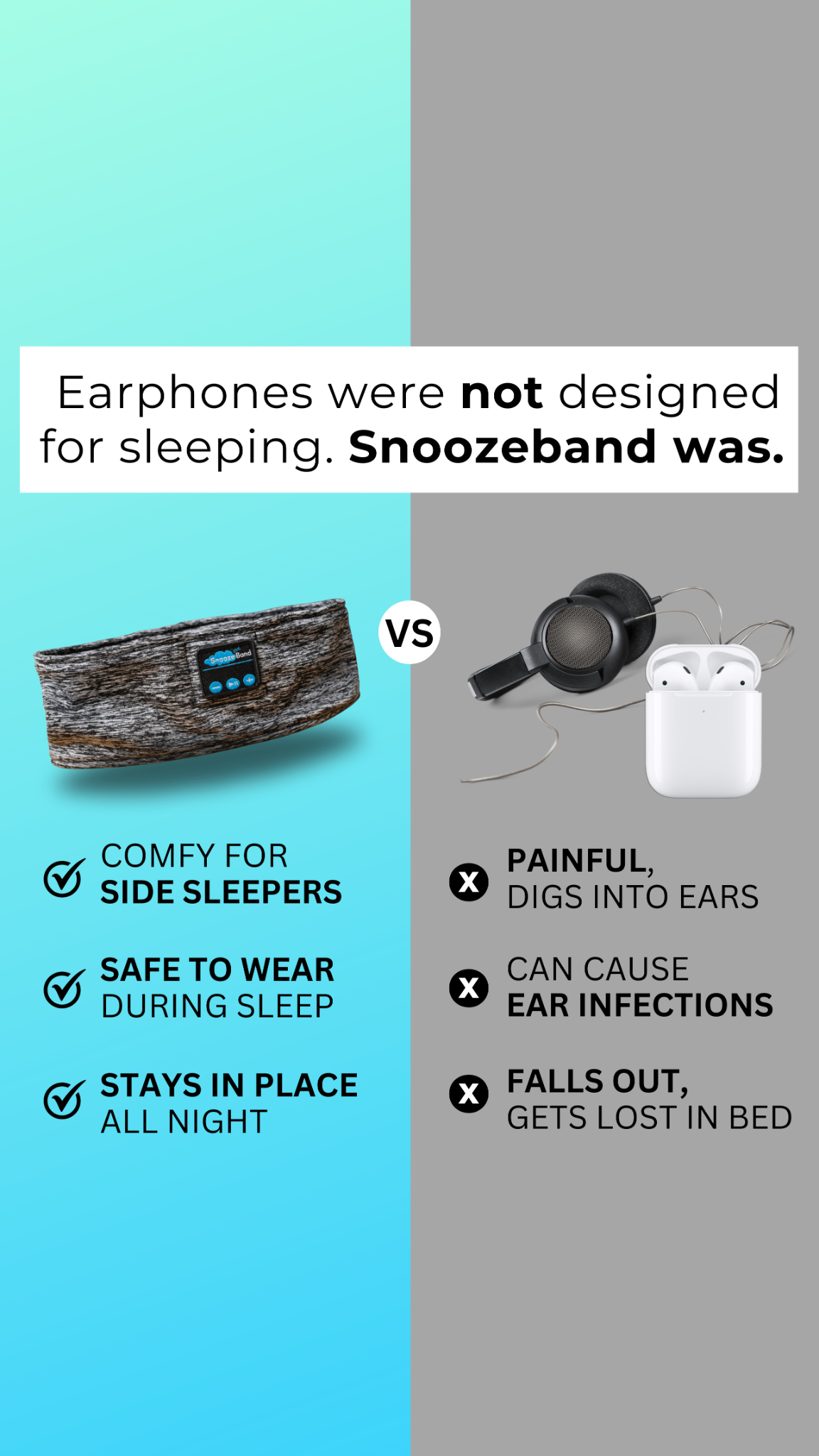SnoozeBand Facebook ad