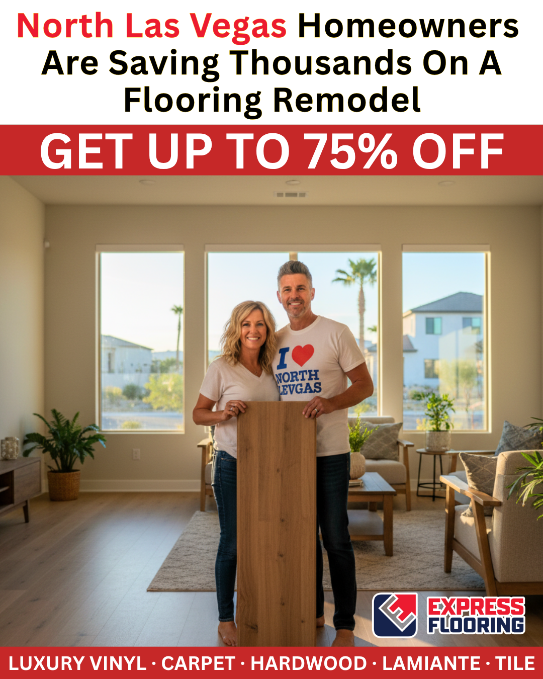 Express Flooring Facebook ad
