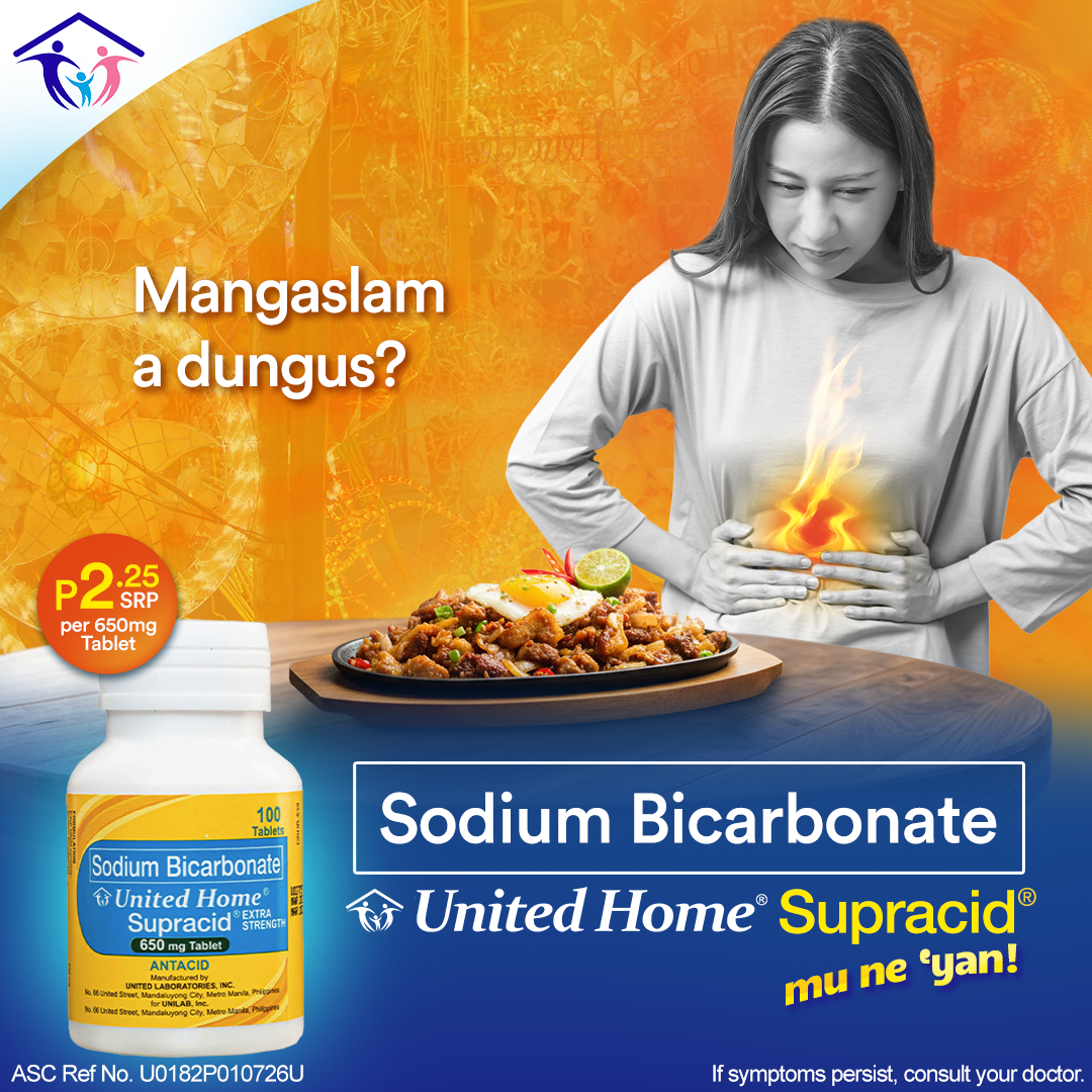 United Home Products Facebook ad: Basta acid, Supracid!
