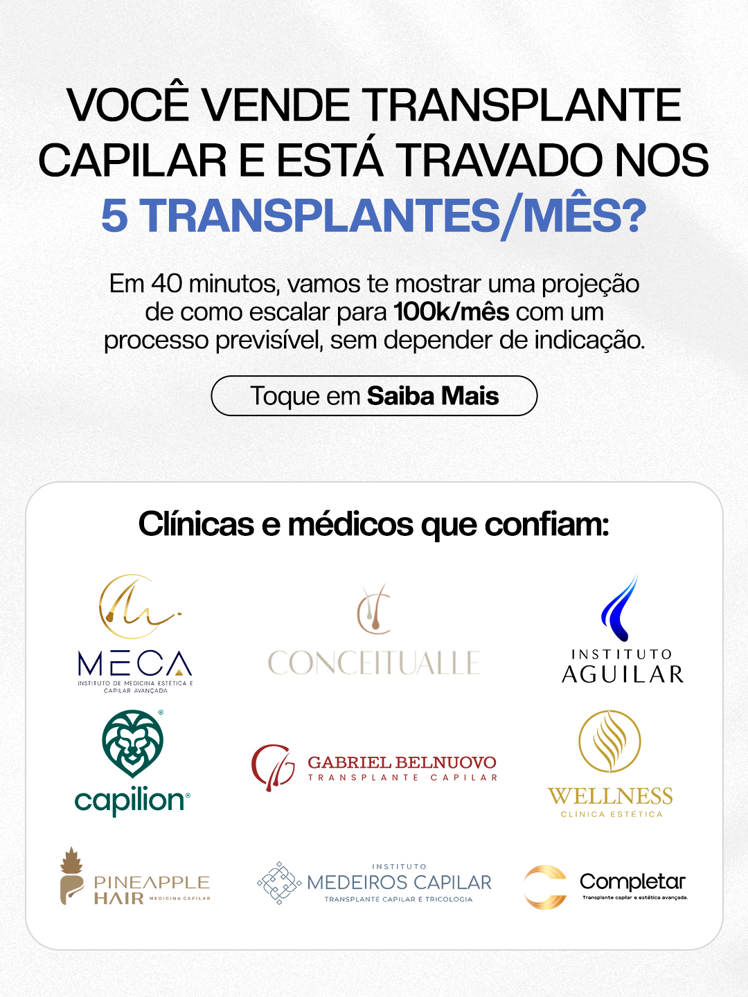 Hiago Lemos Facebook ad: A única assessoria de marketing 100% focada em transplante…
