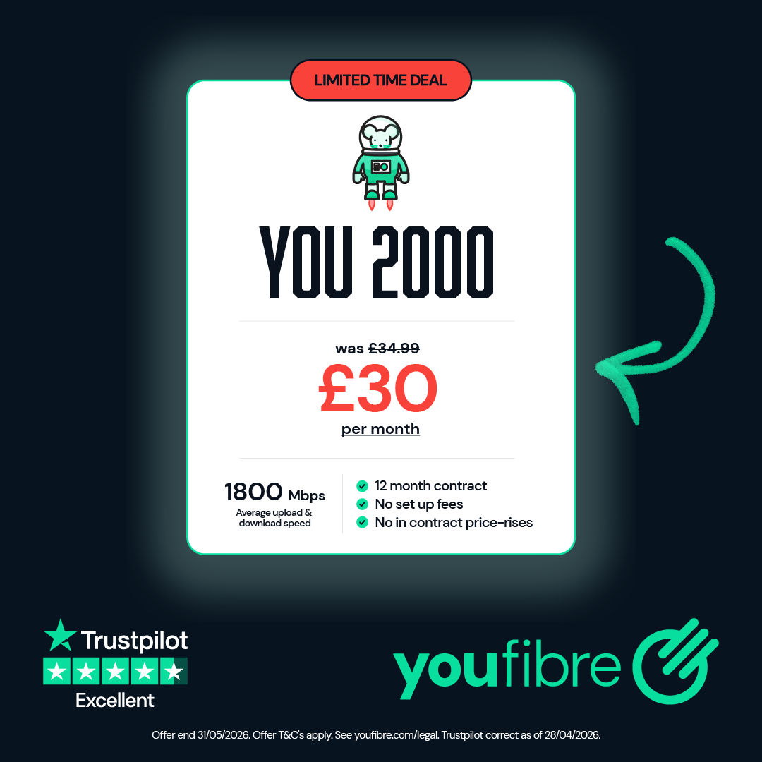 YouFibre Facebook ad