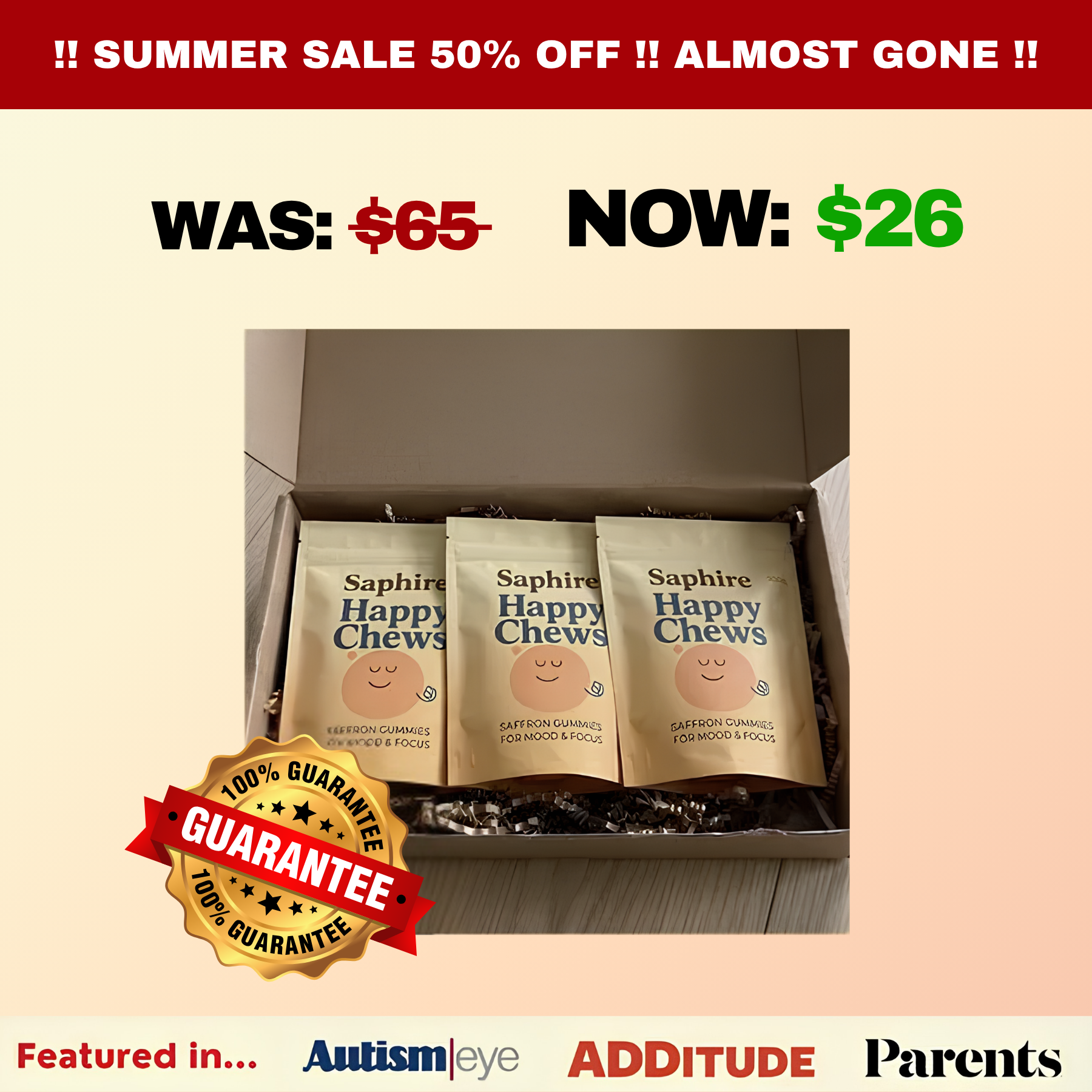 Try Saphire Facebook ad