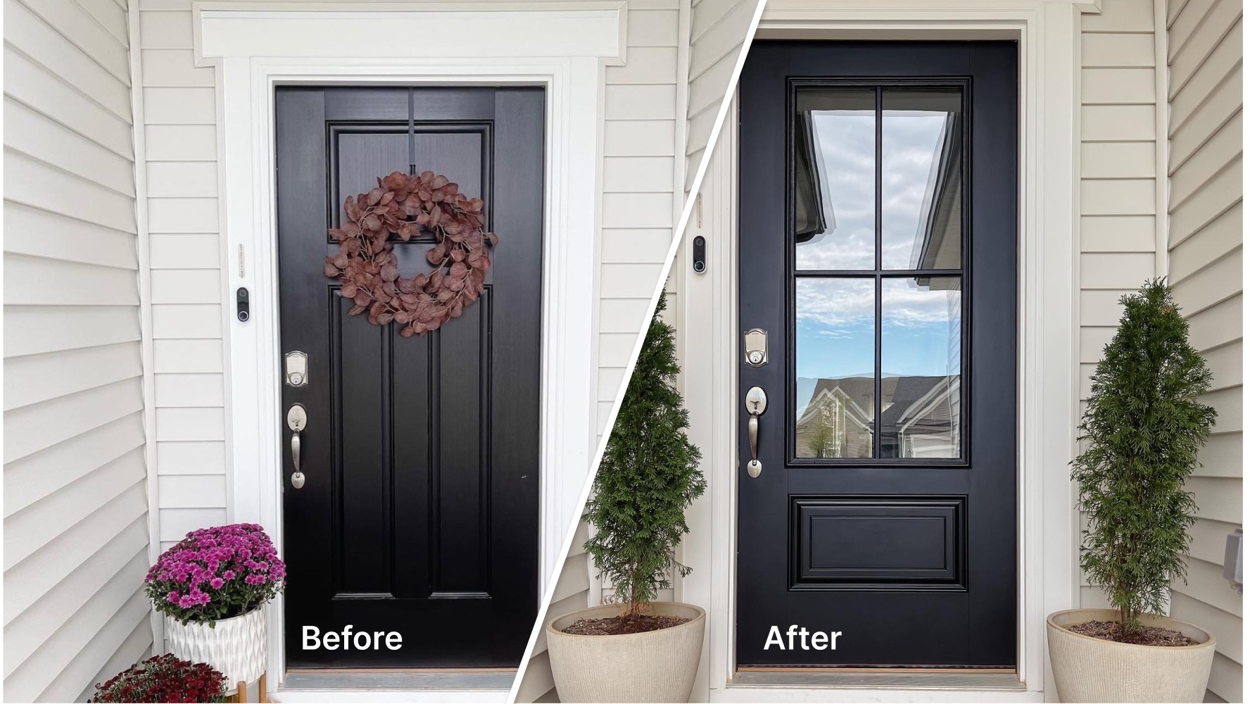 Pease Doors Facebook ad: Don't buy a new door!