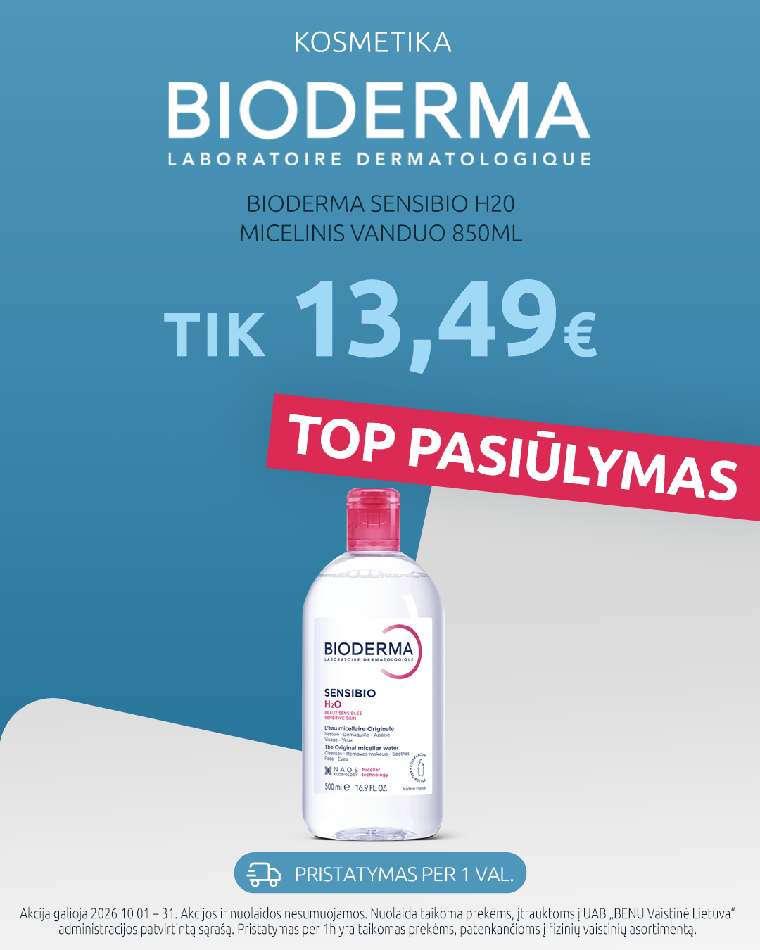 BENU Vaistinė Facebook ad: Apsipirk benu.lt