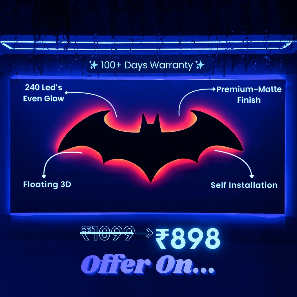 Backlit Crafts Facebook ad: The Hero Your Wall Was Missing