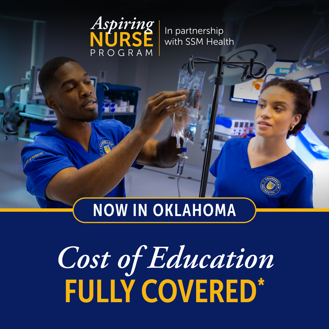 Chamberlain University Facebook ad