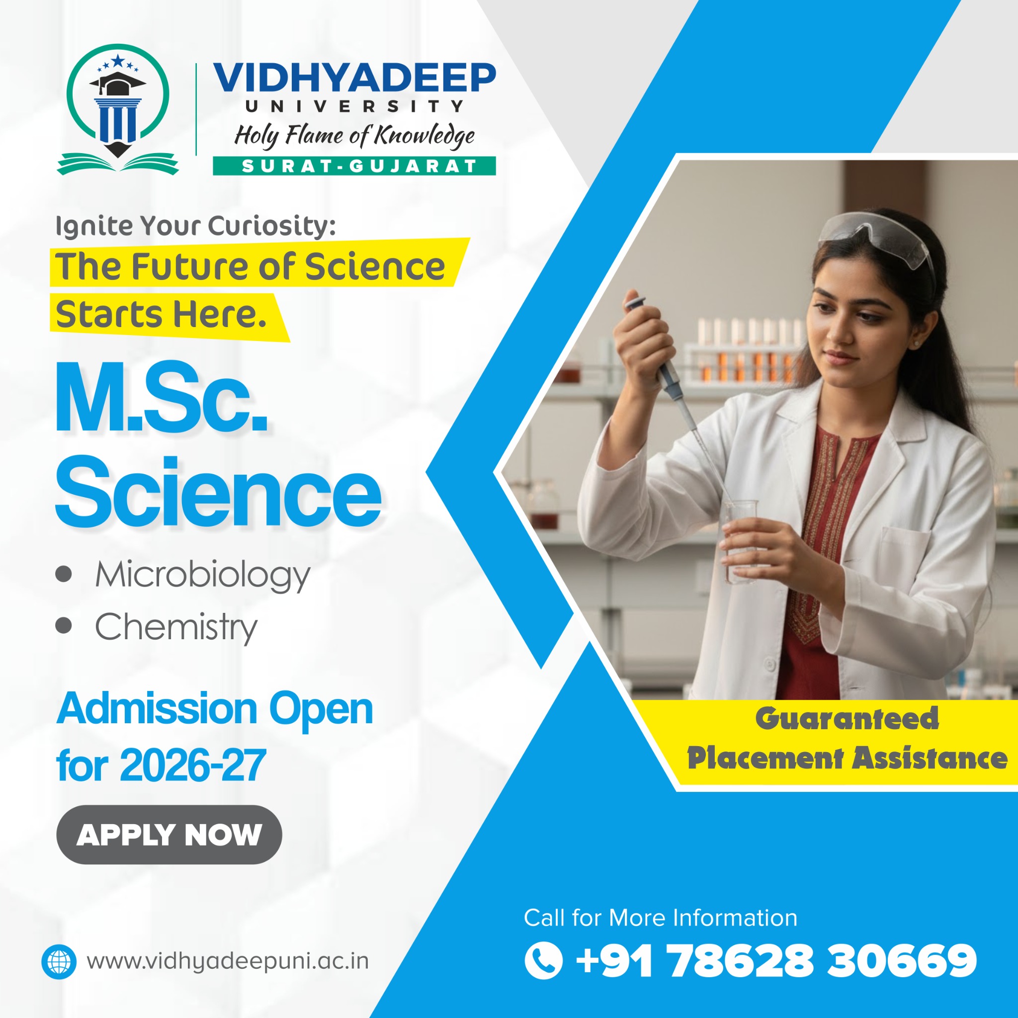 Vidhyadeep University Facebook ad