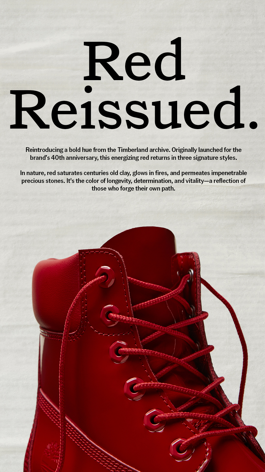 Timberland Facebook ad