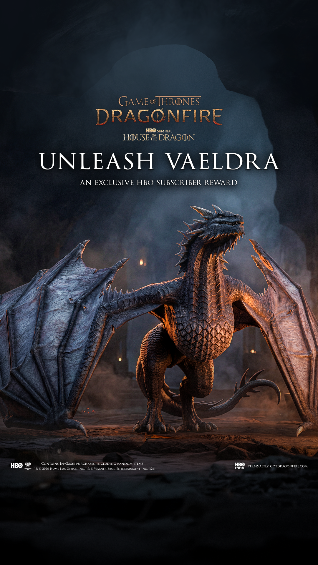 Game of Thrones: Dragonfire Facebook ad