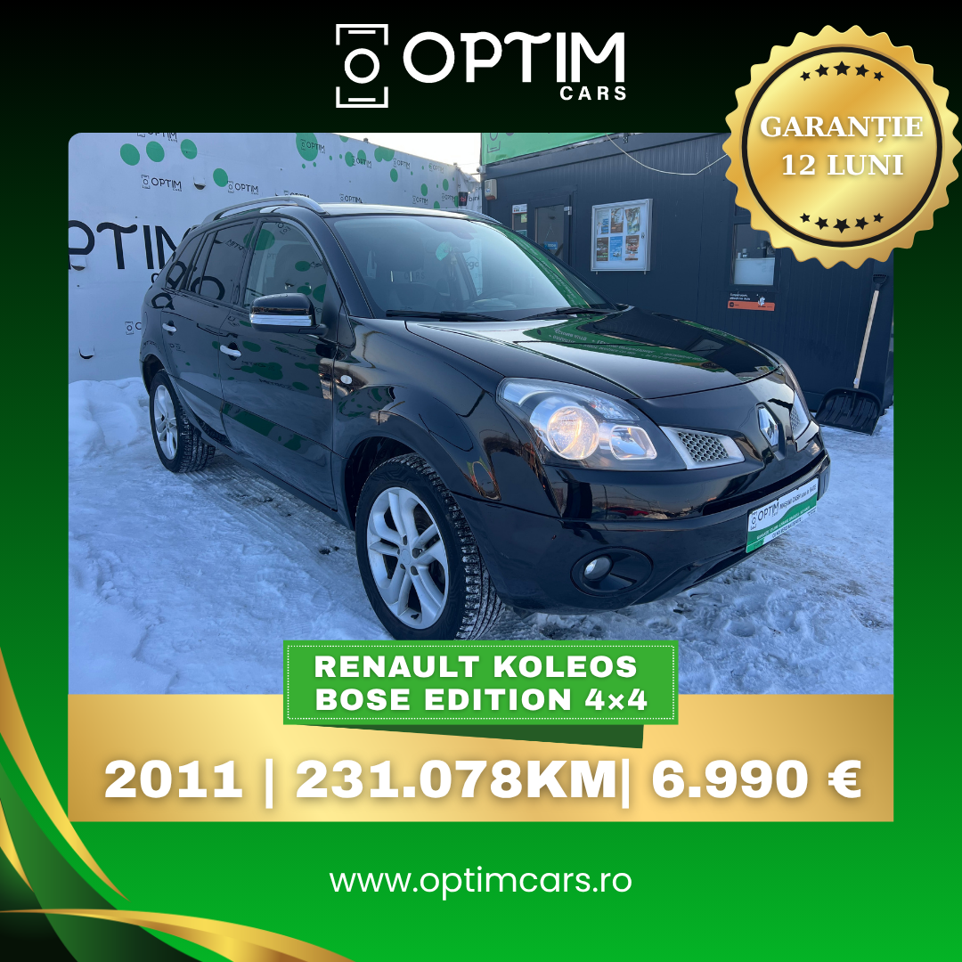 Optim Cars Satu Mare Facebook ad: Renault Koleos 4x4, SUV-ul care îți oferă siguranță…