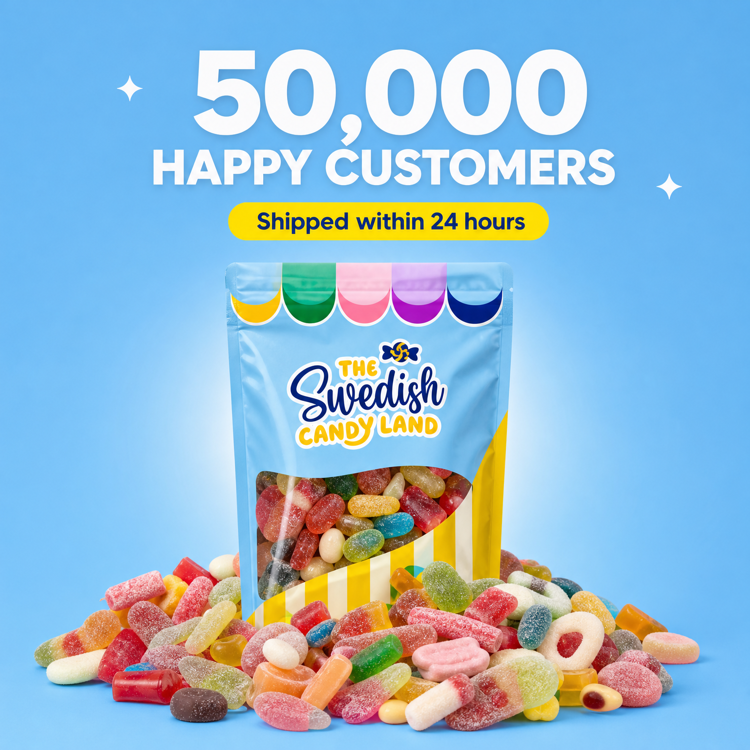 Swedish Candy Land Facebook ad