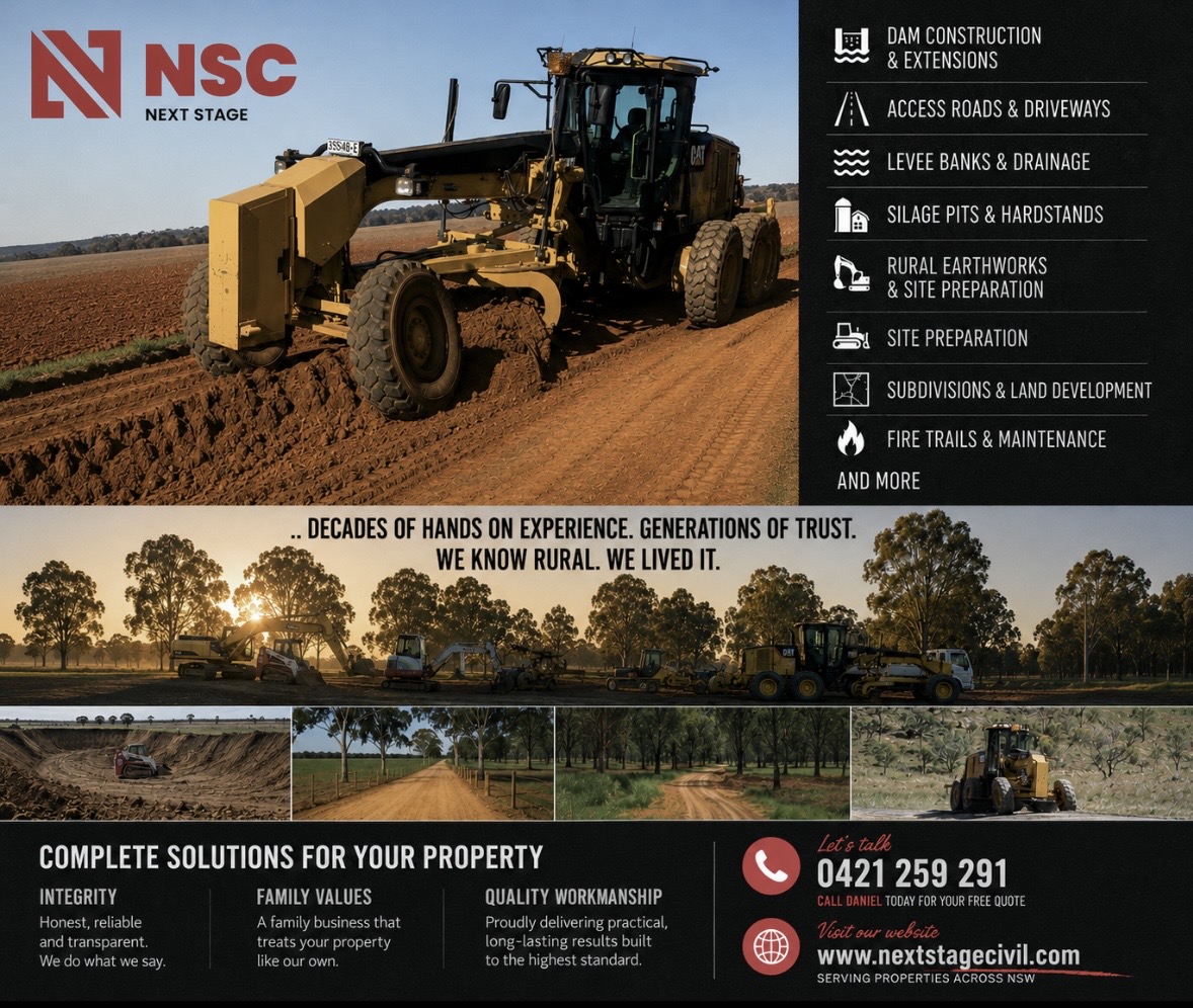 Next Stage Civil Facebook ad: Your land is one of your biggest investments!