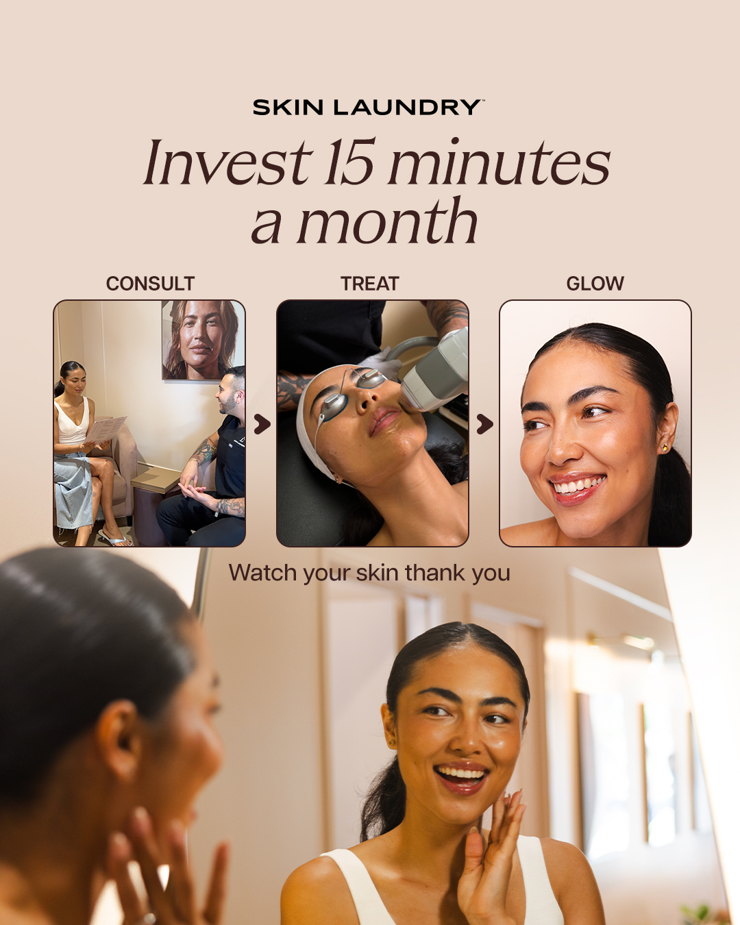 Skin Laundry Facebook ad