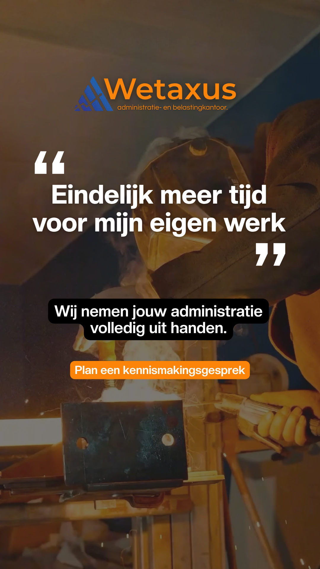 Administratiekantoor Wetaxus Facebook ad: Plan je gratis kennismakingsgesprek