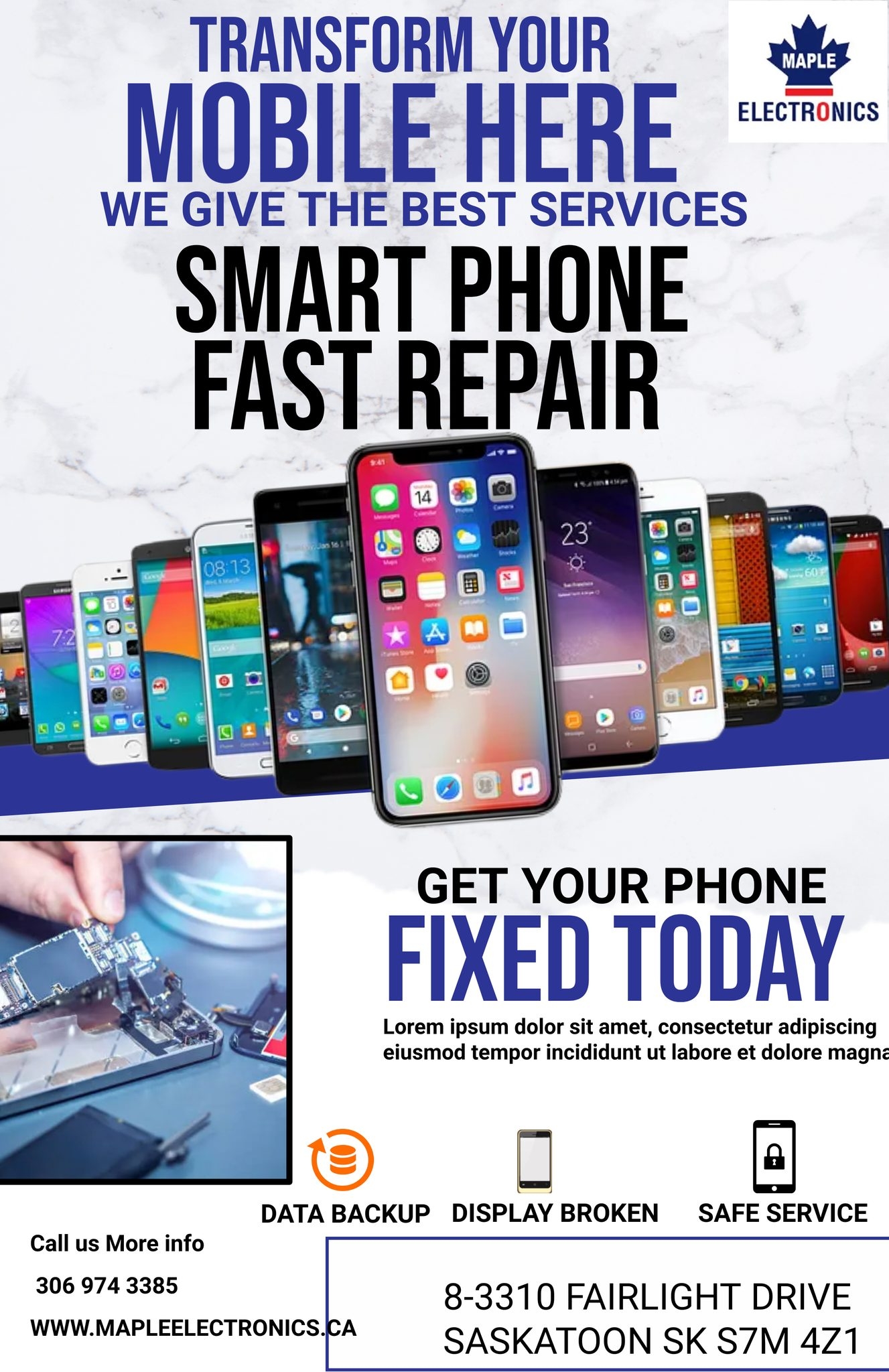 Maple electronics Facebook ad: MAPLE ELECTRONICS, MEGA CLEARANCE SALE