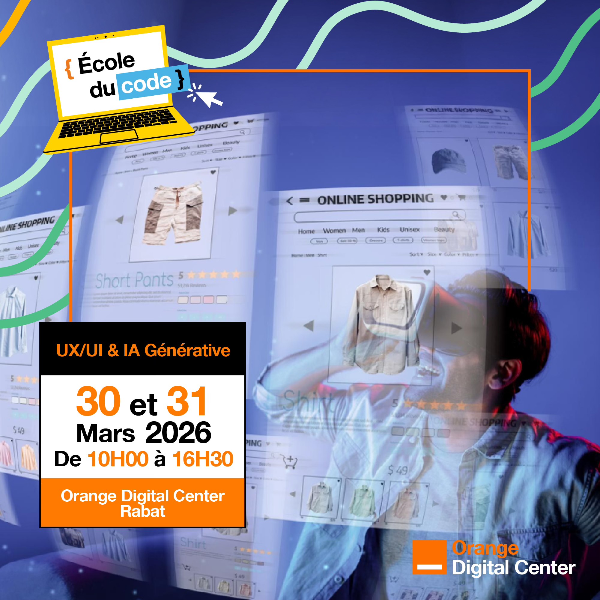 Orange Digital Center Facebook ad: Et si l’intelligence artificielle devenait un outil clé…