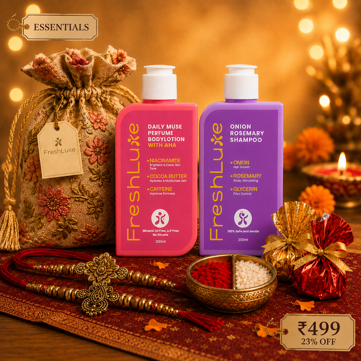 FreshLuxe Facebook ad: This Rakhi, gift more than a gift.