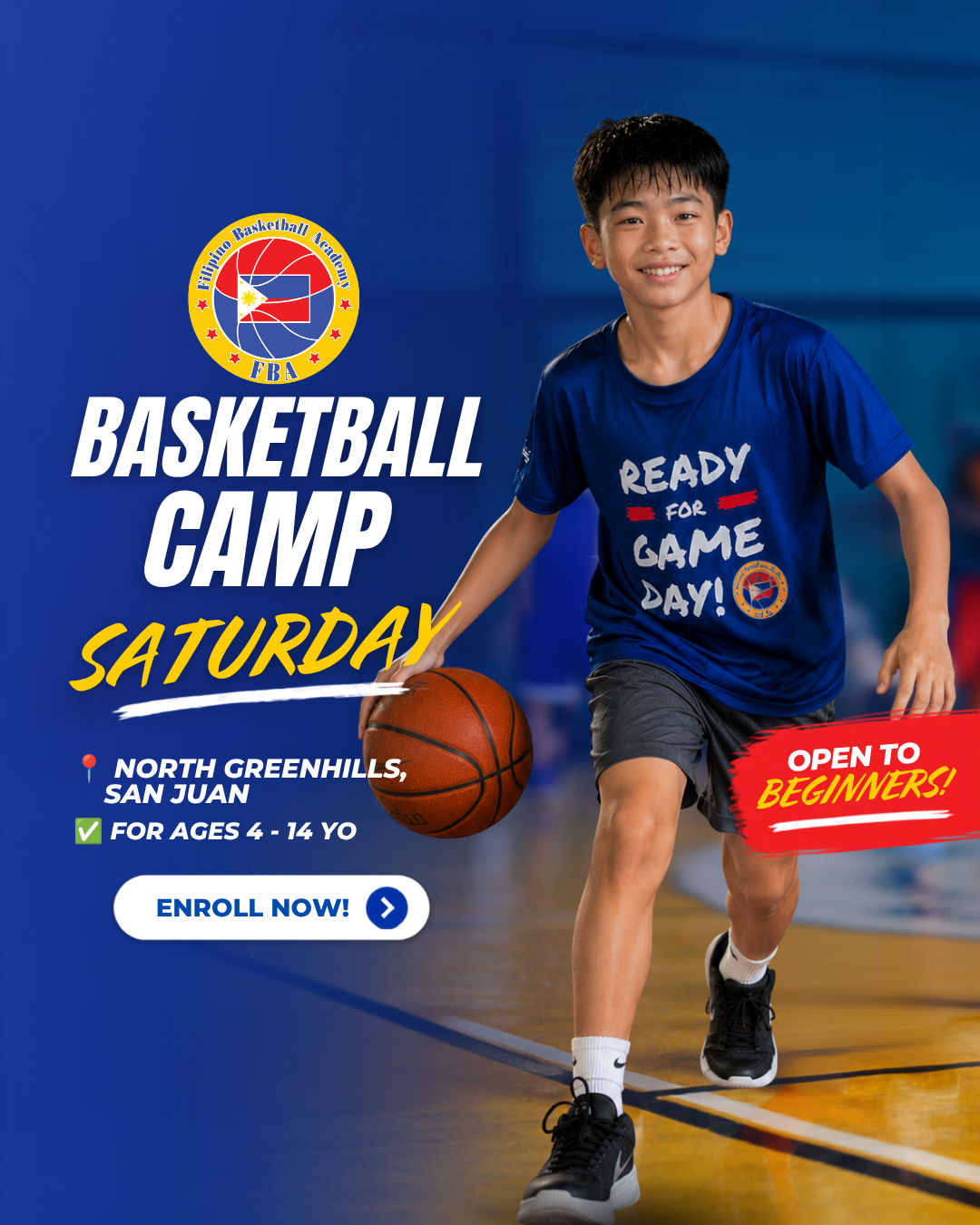 Filipino Basketball Academy Facebook ad
