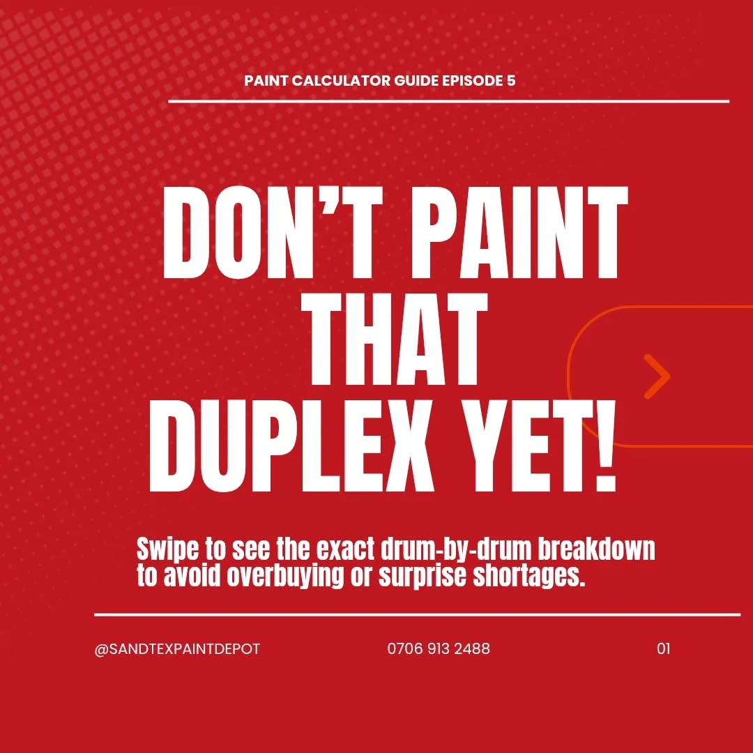Sandtex Paints Depot Facebook ad: Most homeowners overspend on duplex painting.
