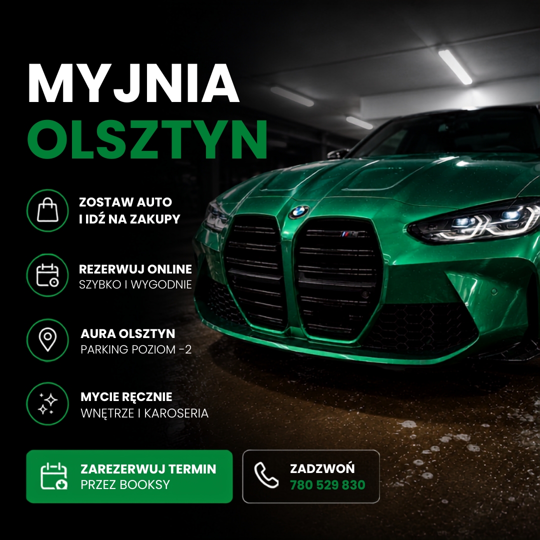 Auto Myjnia - Nova Aura Olsztyn Facebook ad: Wolny termin
