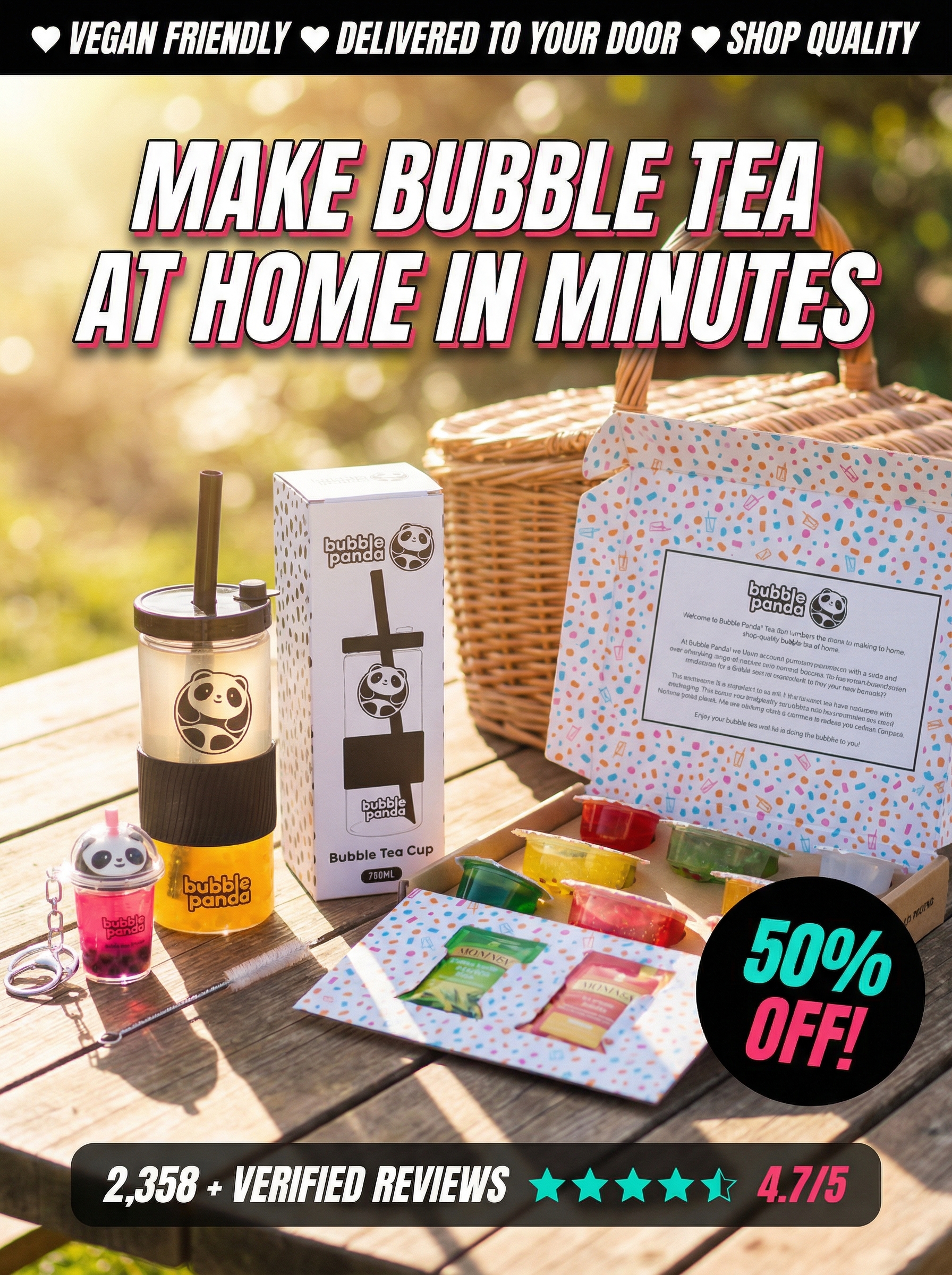 Bubble Panda Facebook ad