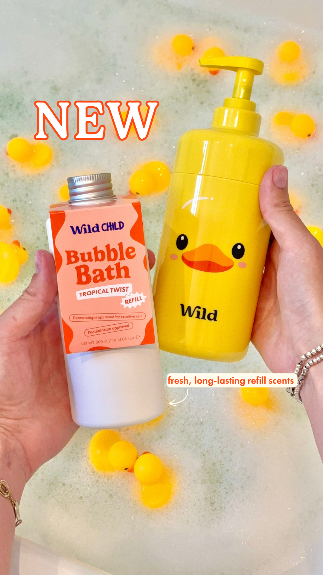 Wild Facebook ad: New Wild Child Bath Time Range