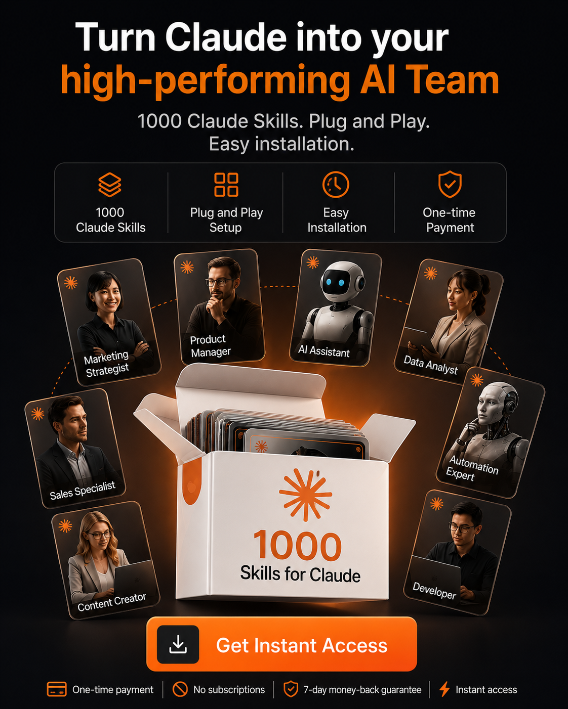 Skills AI Pack Facebook ad: Unlock 1000+ Expert-Level Claude Skills