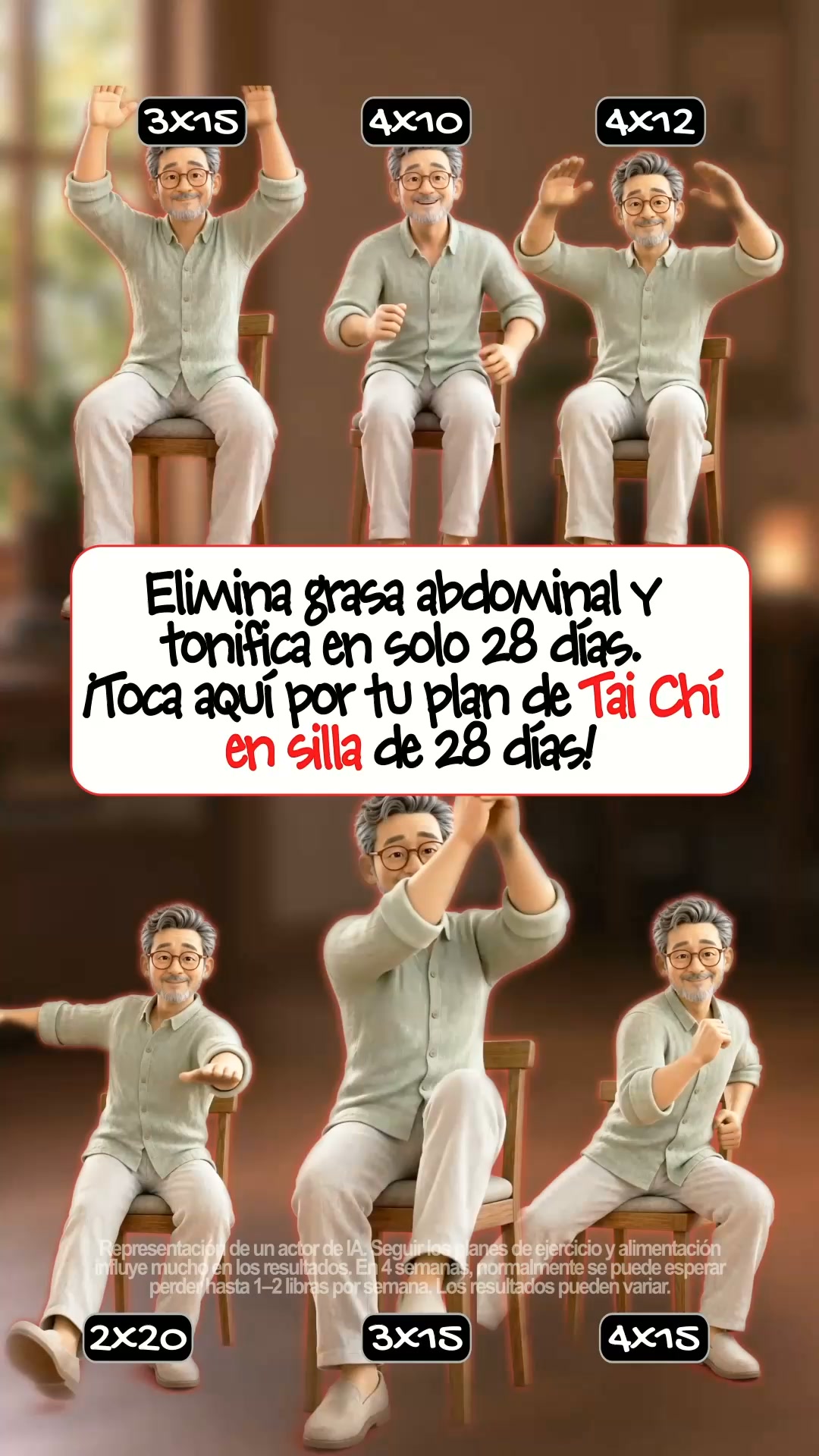 Coach's Fitness Challenge Facebook ad: Comienza Tu Transformación Hoy!