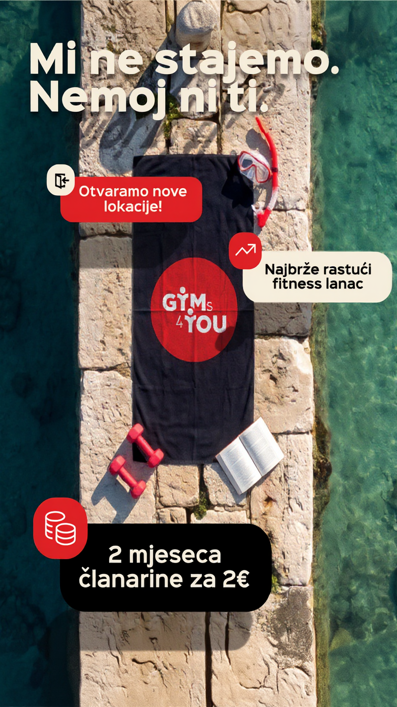 Gyms4you Hrvatska Facebook ad