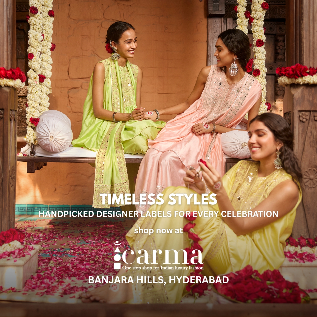 Carma India Facebook ad: Discover occasion-ready luxury under one roof at CARMA…