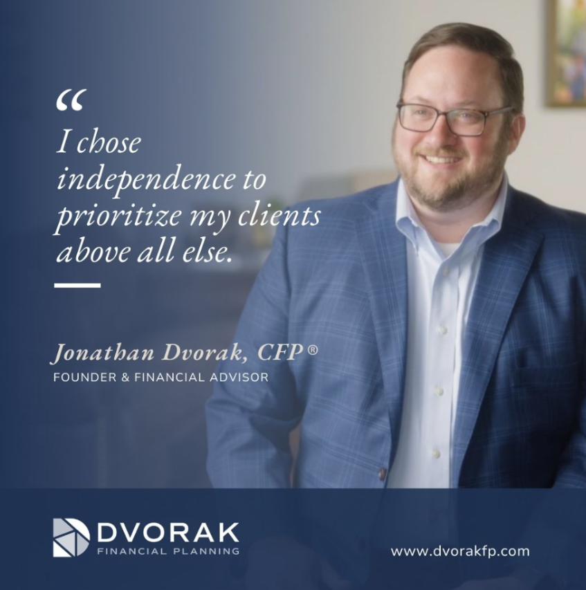 Dvorak Financial Planning Facebook ad: Contact Us | Dvorak Financial Planning