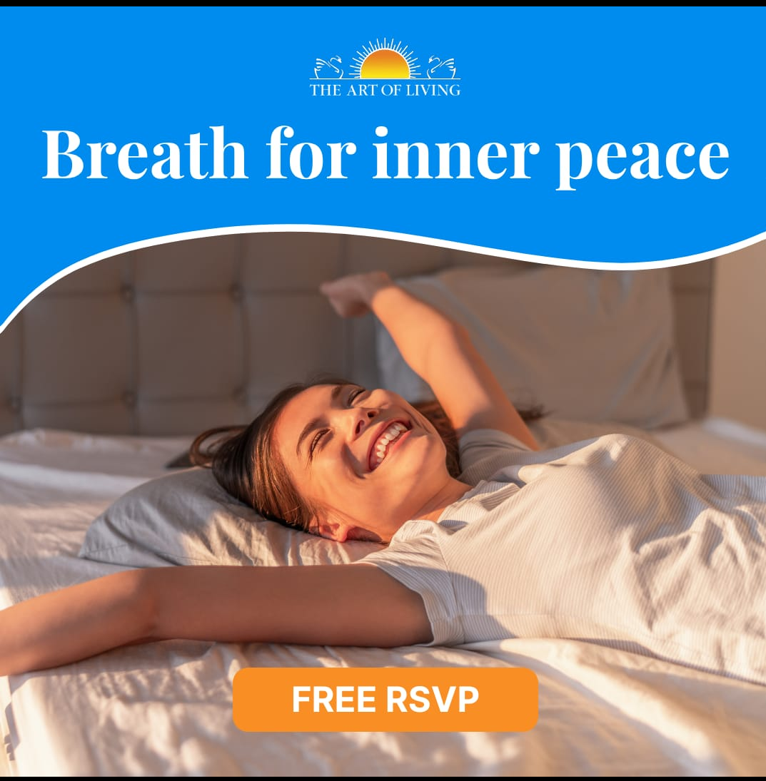The Art of Living Facebook ad