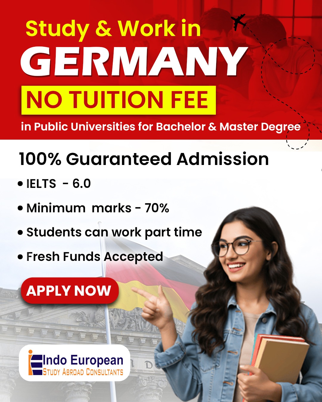 Indo European - Study Abroad Consultants Facebook ad